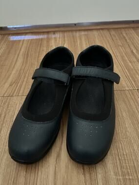 Drew Orthopaedic Rose Women’s Black Leather Mary Jane Shoes Hook & Loop 11 M